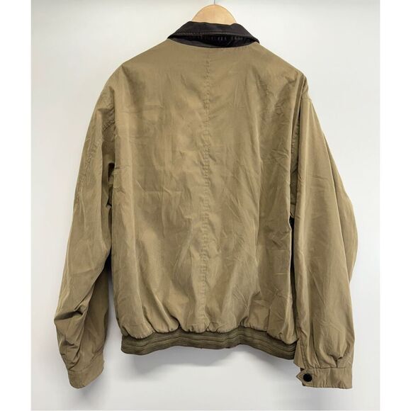 Eddie Bauer Jacket Size Tall Large Insulated Bomber Leather Collar Outdoors VTG‎ - Picture 6 of 8